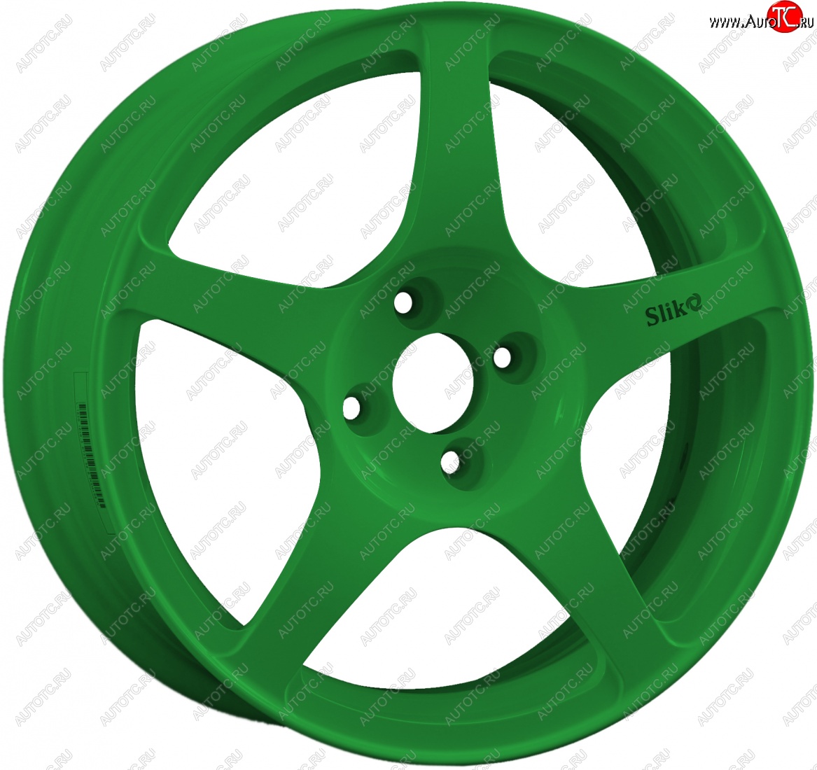 10 349 р. Кованый диск Slik classik R16x6.5 Зеленый (GREEN) 6.5x16   (Цвет: GREEN)  с доставкой в г. Майкоп
