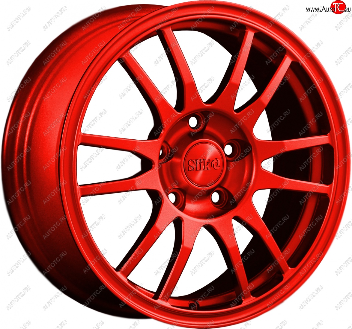 12 949 р. Кованый диск Slik classik R16x6.5 Красный (RED) 6.5x16   (Цвет: RED)  с доставкой в г. Майкоп