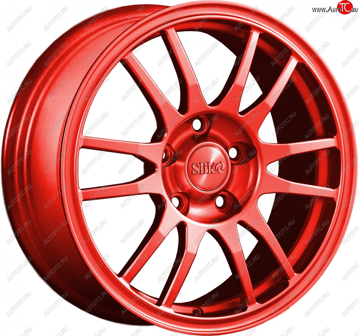 12 949 р. Кованый диск Slik classik R16x6.5 RAL 3026 ярко-алый 6.5x16   (Цвет: RAL 3026 ярко-алый 6.5x16)  с доставкой в г. Майкоп