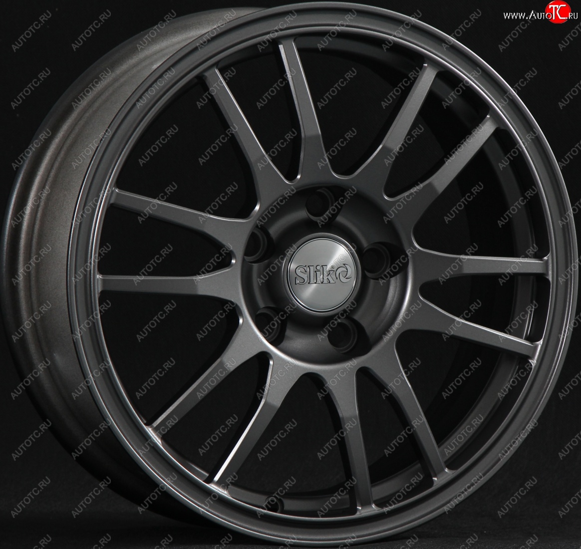 12 949 р. Кованый диск Slik classik R16x6.5 Графит матовый (GRF2) 6.5x16   (Цвет: GRF2)  с доставкой в г. Майкоп
