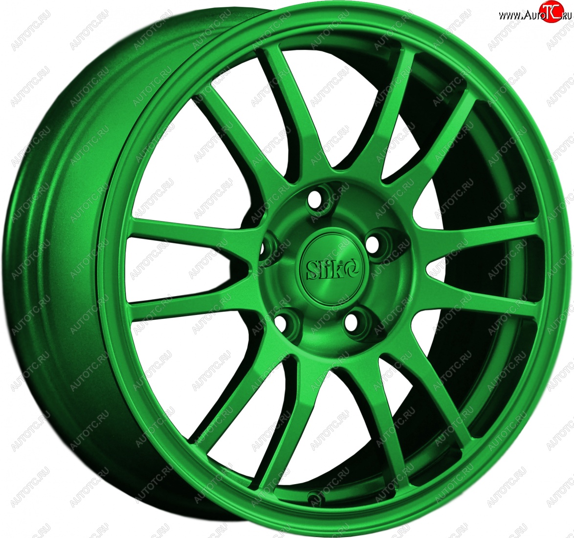 12 949 р. Кованый диск Slik classik R16x6.5 Зеленый (GREEN) 6.5x16   (Цвет: GREEN)  с доставкой в г. Майкоп