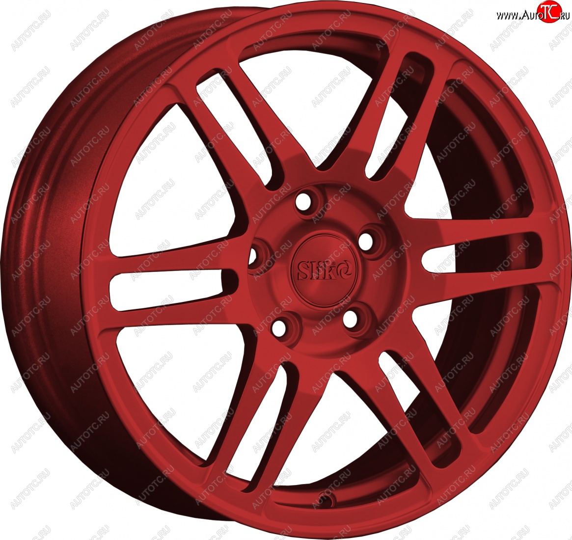 12 949 р. Кованый диск Slik classik R16x6.5 Красный (RED) 6.5x16   (Цвет: RED)  с доставкой в г. Майкоп