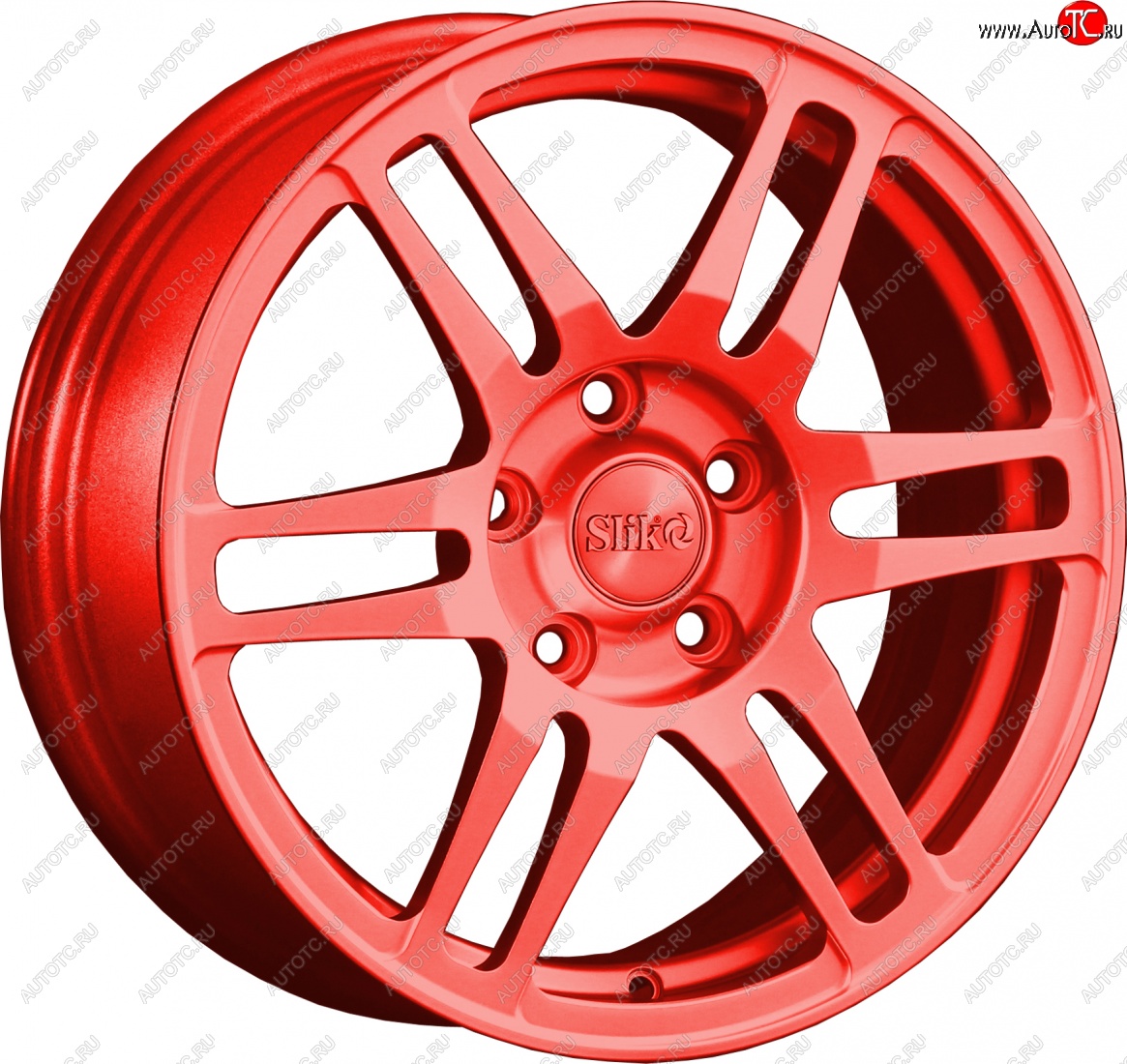 12 949 р. Кованый диск Slik classik R16x6.5 Candy алый 6.5x16   (Цвет: Candy алый 6.5x16)  с доставкой в г. Майкоп