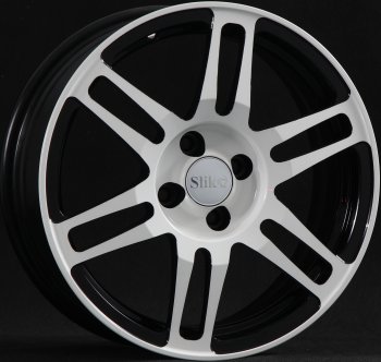 Кованый диск Slik classik R16x6.5 Черный глянцевый с белой лицевой поверхностью (BKFW) 6.5x16  (Цвет: BKFW)