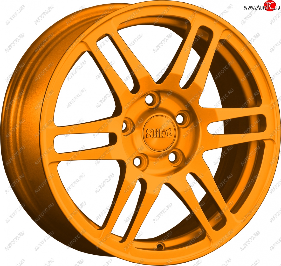 12 949 р. Кованый диск Slik classik R16x6.5 Ярко-оранжевый (ORANGE) 6.5x16   (Цвет: ORANGE)  с доставкой в г. Майкоп