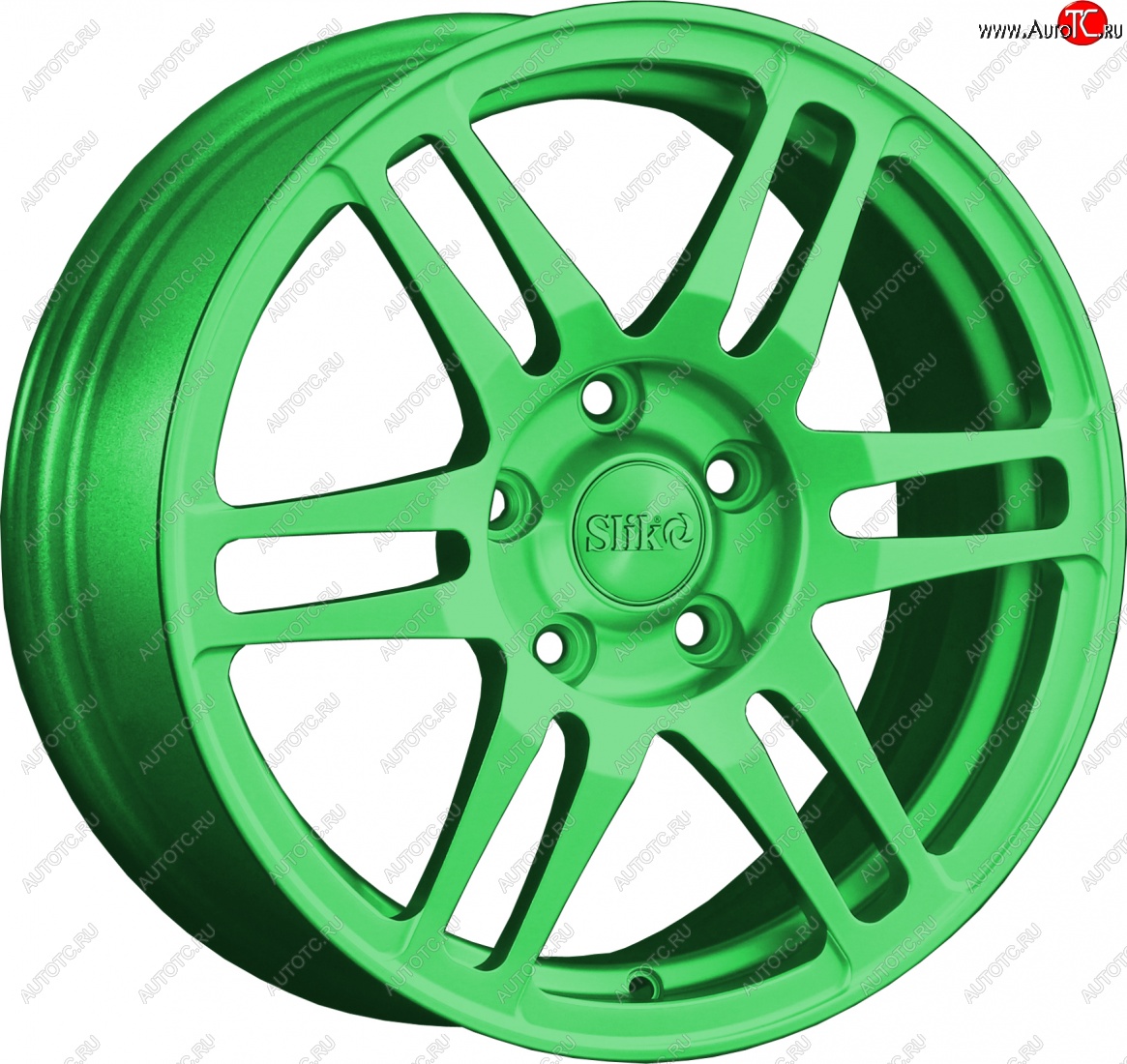 12 949 р. Кованый диск Slik classik R16x6.5 RAL 6038 ярко-зеленый 6.5x16   (Цвет: RAL 6038 ярко-зеленый 6.5x16)  с доставкой в г. Майкоп