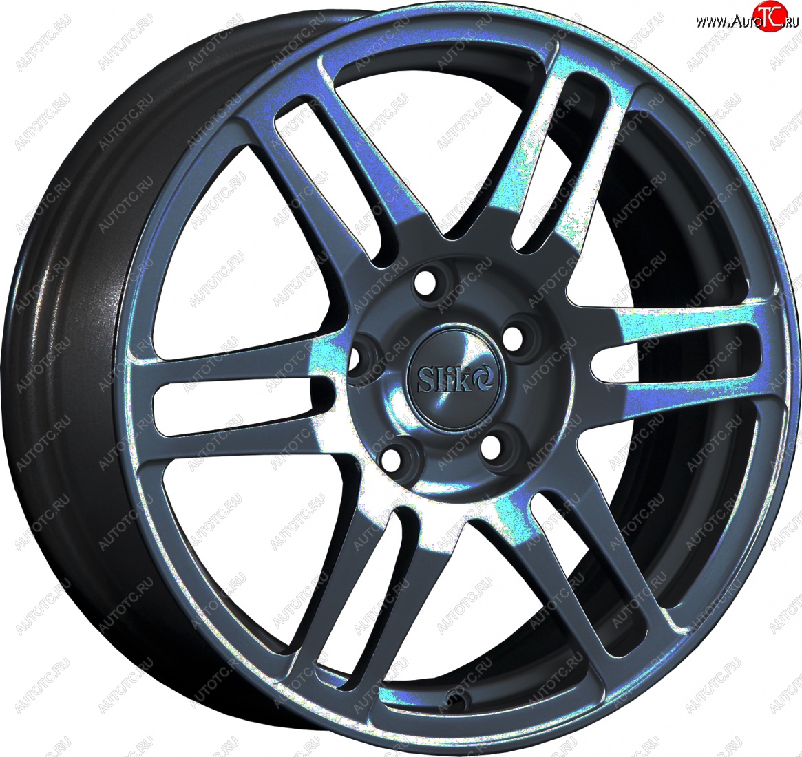 12 949 р. Кованый диск Slik classik R16x6.5 Графит глянцевый (GM) 6.5x16   (Цвет: GM)  с доставкой в г. Майкоп