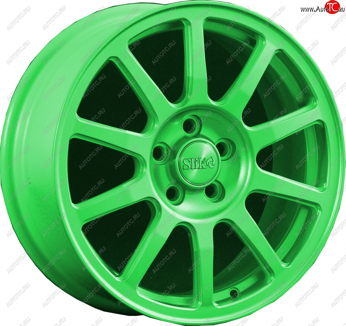 18 999 р. Кованый диск Slik classik R16x6.5 RAL 6038 ярко-зеленый (6038) 6.5x16   (Цвет: 6038)  с доставкой в г. Майкоп