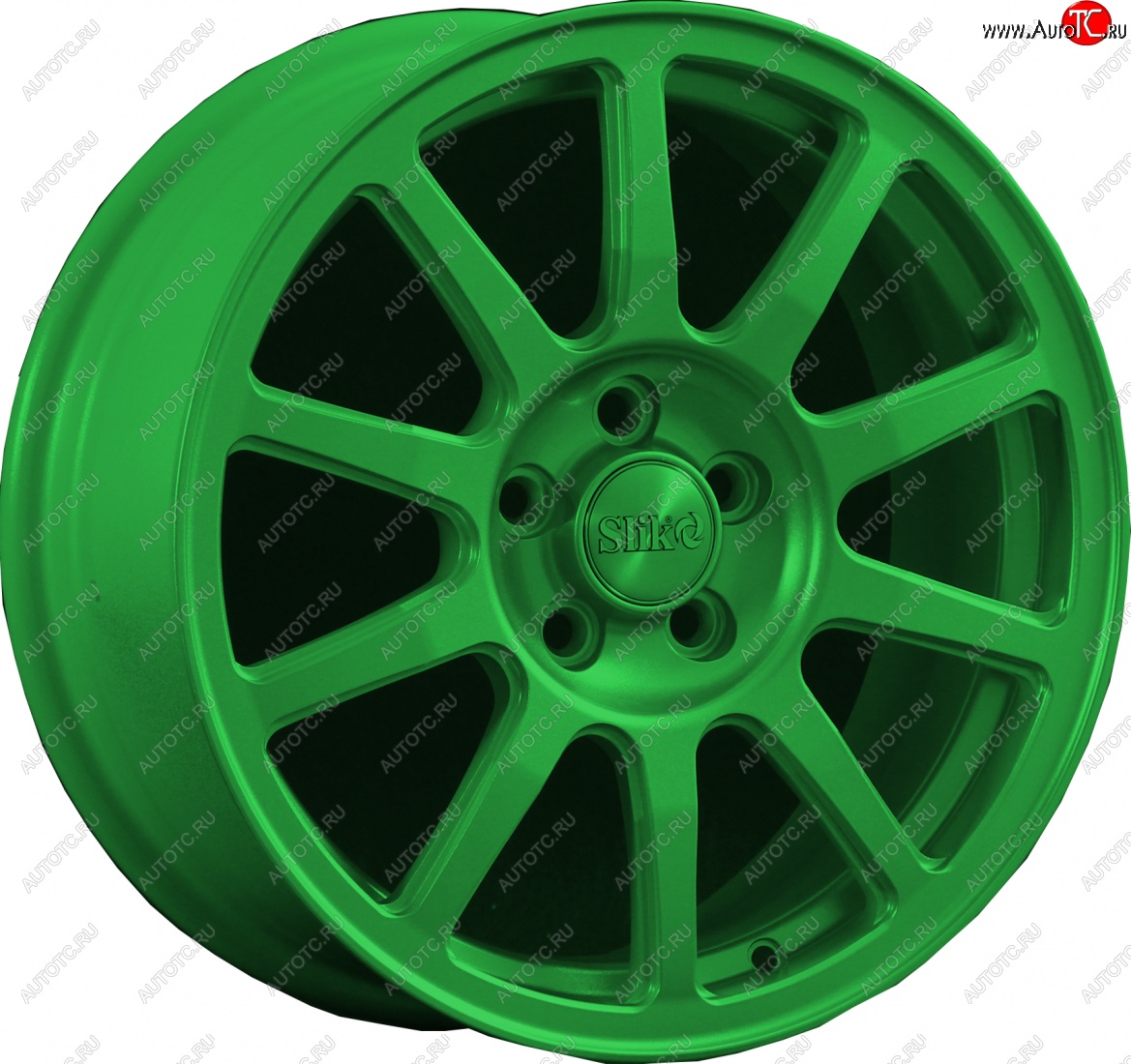 18 999 р. Кованый диск Slik classik R16x6.5 Зеленый (GREEN) 6.5x16   (Цвет: GREEN)  с доставкой в г. Майкоп