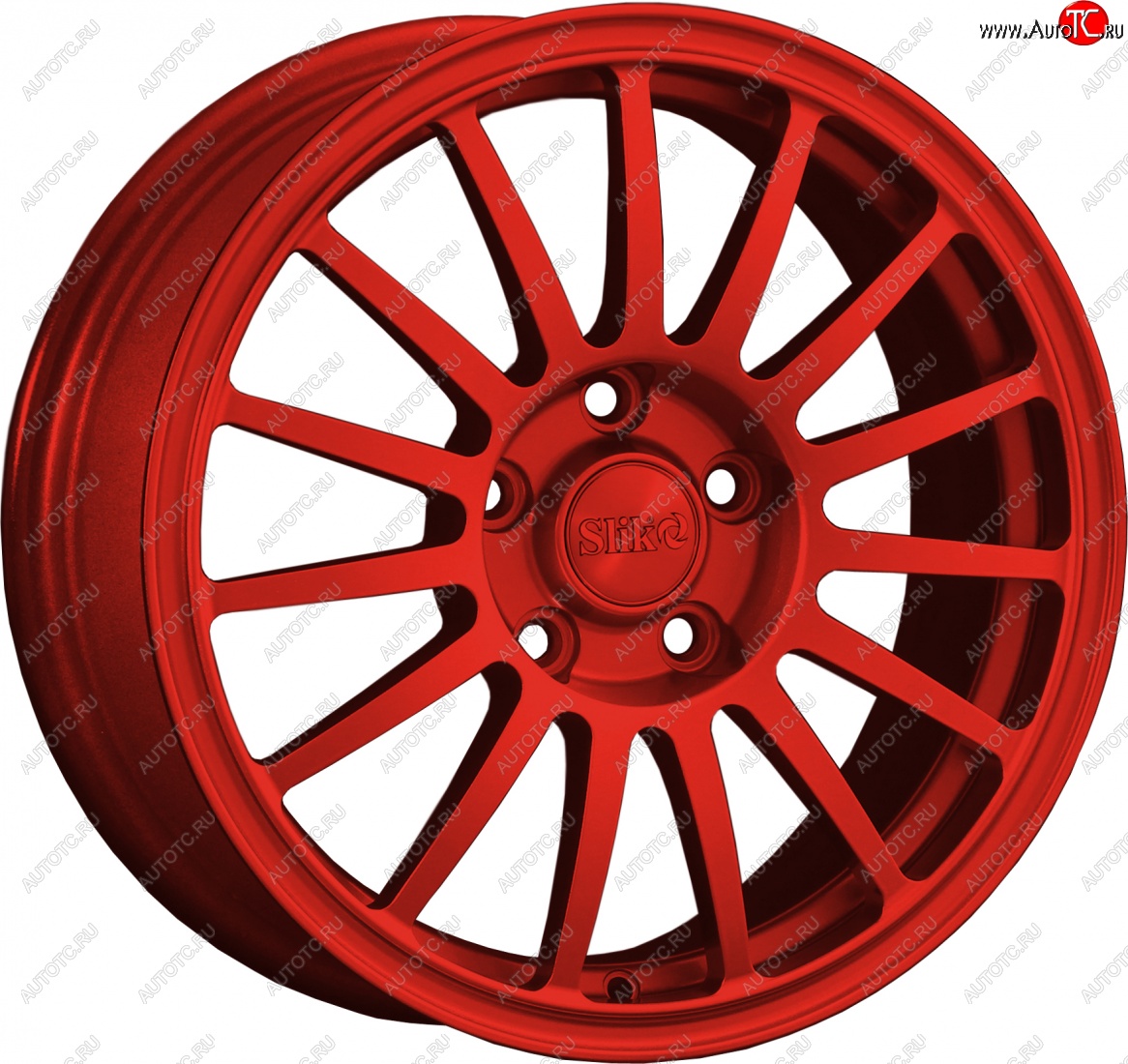 15 249 р. Кованый диск Slik classik R16x6.5 Красный (RED) 6.5x16   (Цвет: RED)  с доставкой в г. Майкоп