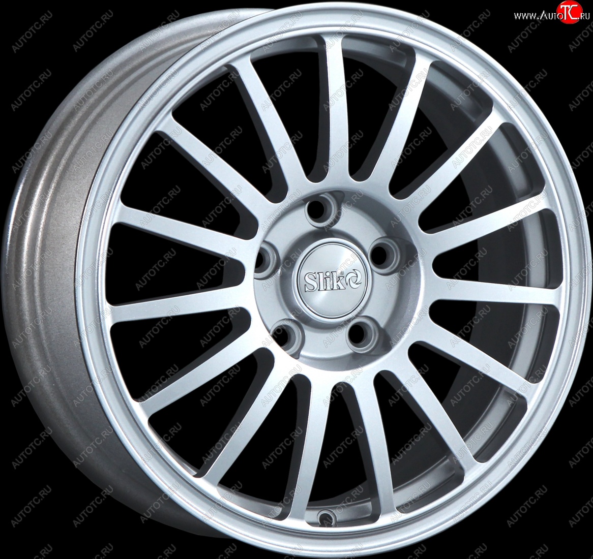 15 249 р. Кованый диск Slik classik R16x6.5 Серебристый светлый (S16) 6.5x16   (Цвет: S16)  с доставкой в г. Майкоп