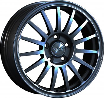 Кованый диск Slik classik R16x6.5 Черный глянцевый (BK) 6.5x16  (Цвет: BK)