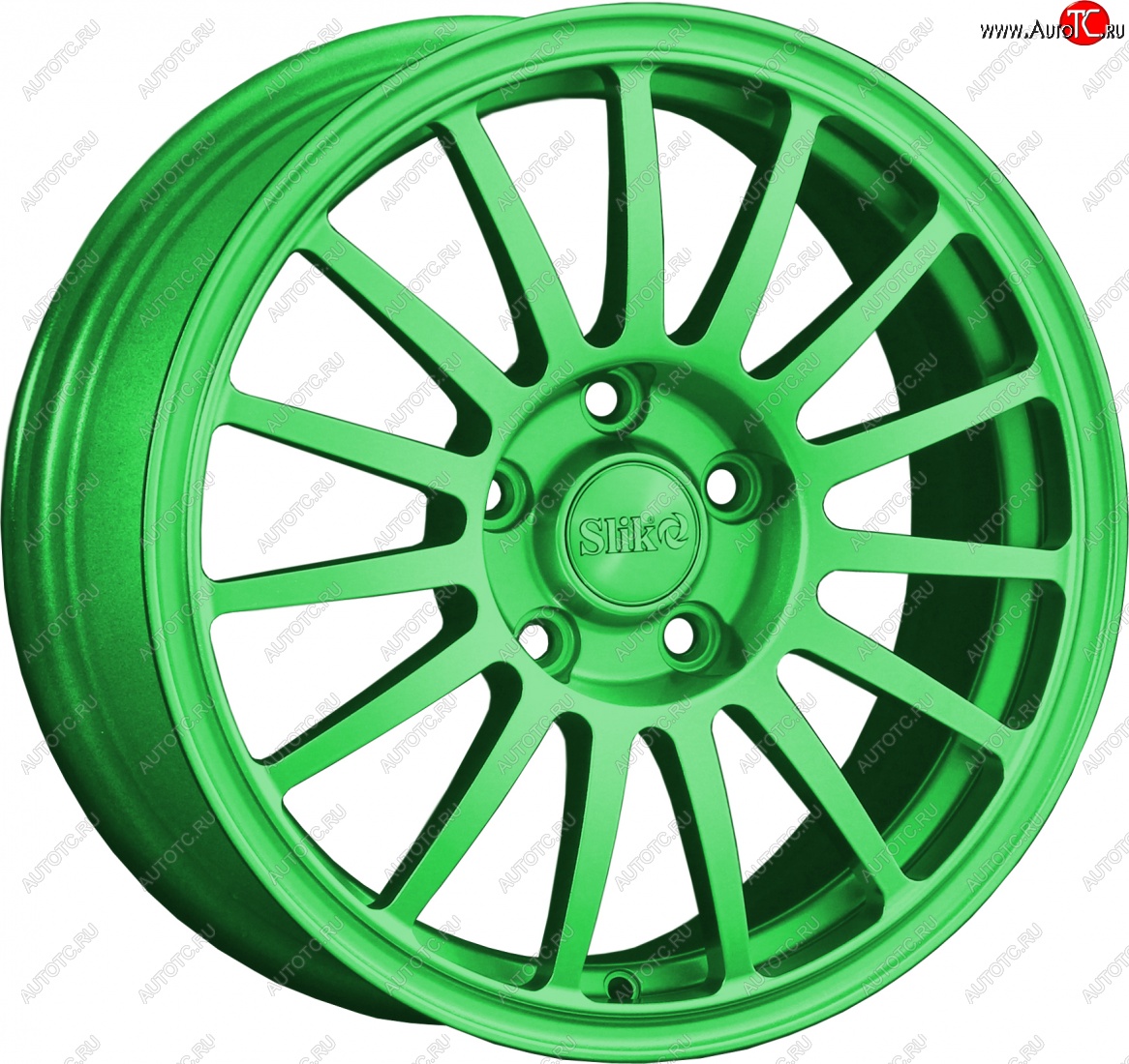 15 249 р. Кованый диск Slik classik R16x6.5 RAL 6038 ярко-зеленый (6038) 6.5x16   (Цвет: 6038)  с доставкой в г. Майкоп