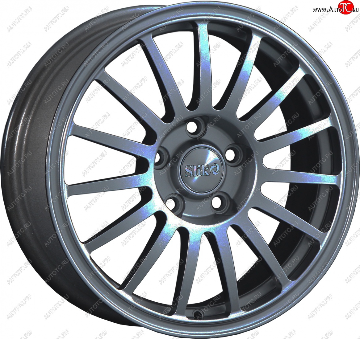 15 249 р. Кованый диск Slik classik R16x6.5 Графит глянцевый (GM) 6.5x16   (Цвет: GM)  с доставкой в г. Майкоп