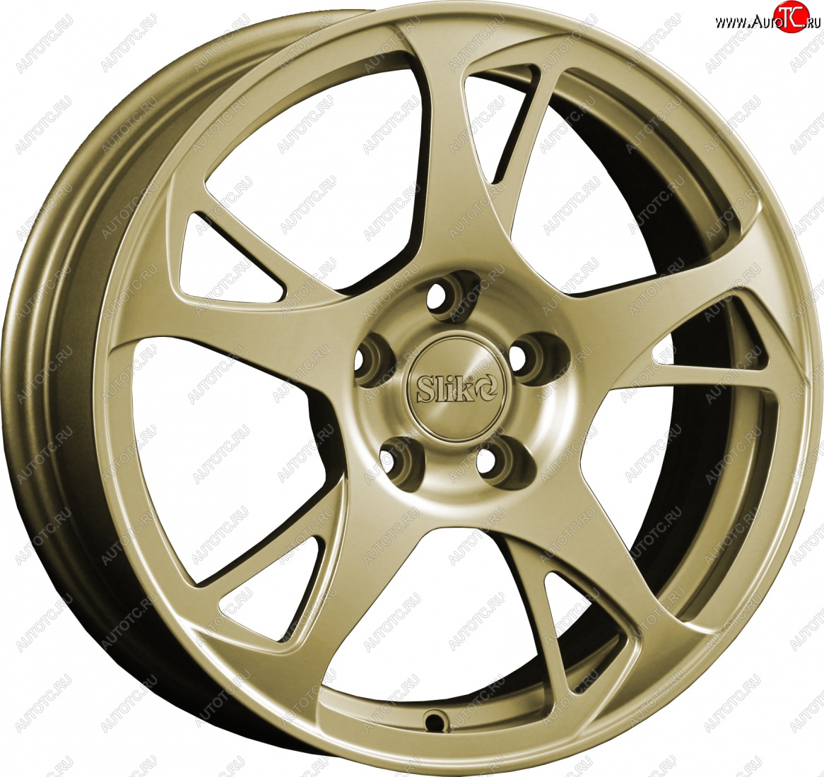 10 999 р. Кованый диск Slik classik R16x6.5 Золотой (G) 6.5x16   (Цвет: G)  с доставкой в г. Майкоп