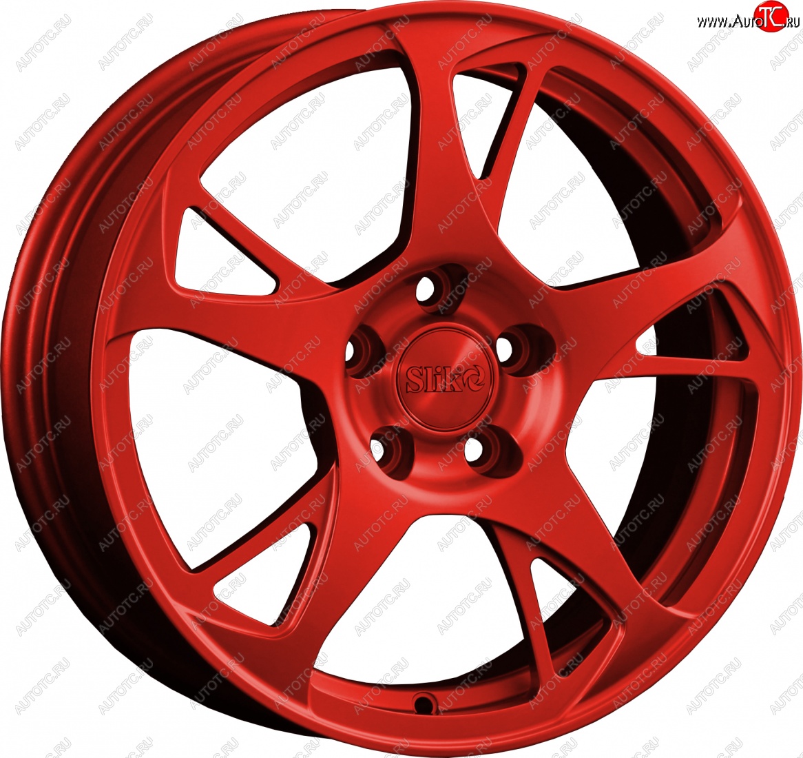 10 999 р. Кованый диск Slik classik R16x6.5 Красный (RED) 6.5x16   (Цвет: RED)  с доставкой в г. Майкоп