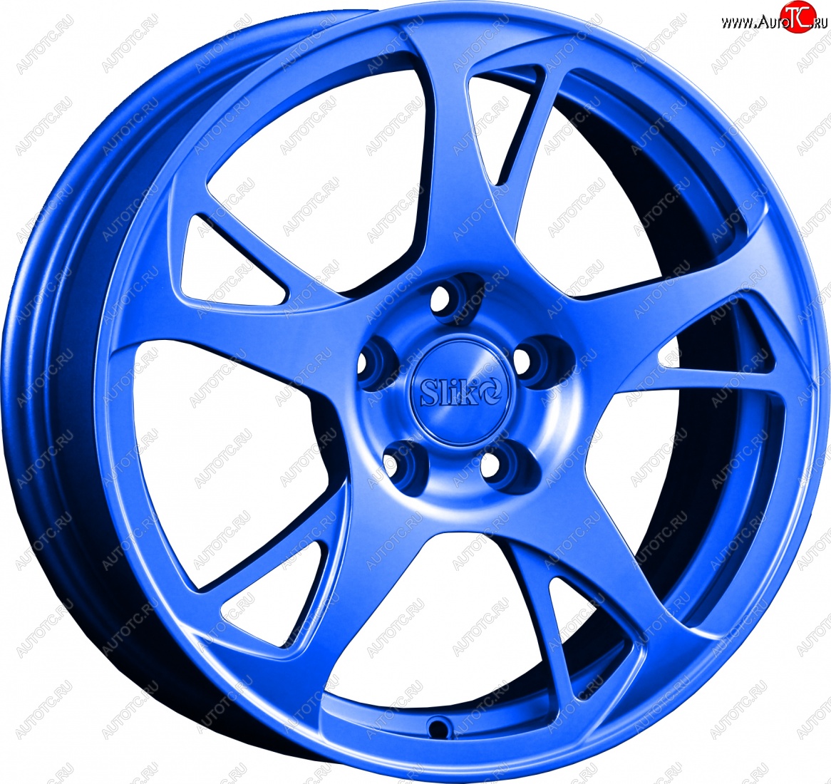 10 999 р. Кованый диск Slik classik R16x6.5 Синий (BLUE) 6.5x16   (Цвет: BLUE)  с доставкой в г. Майкоп