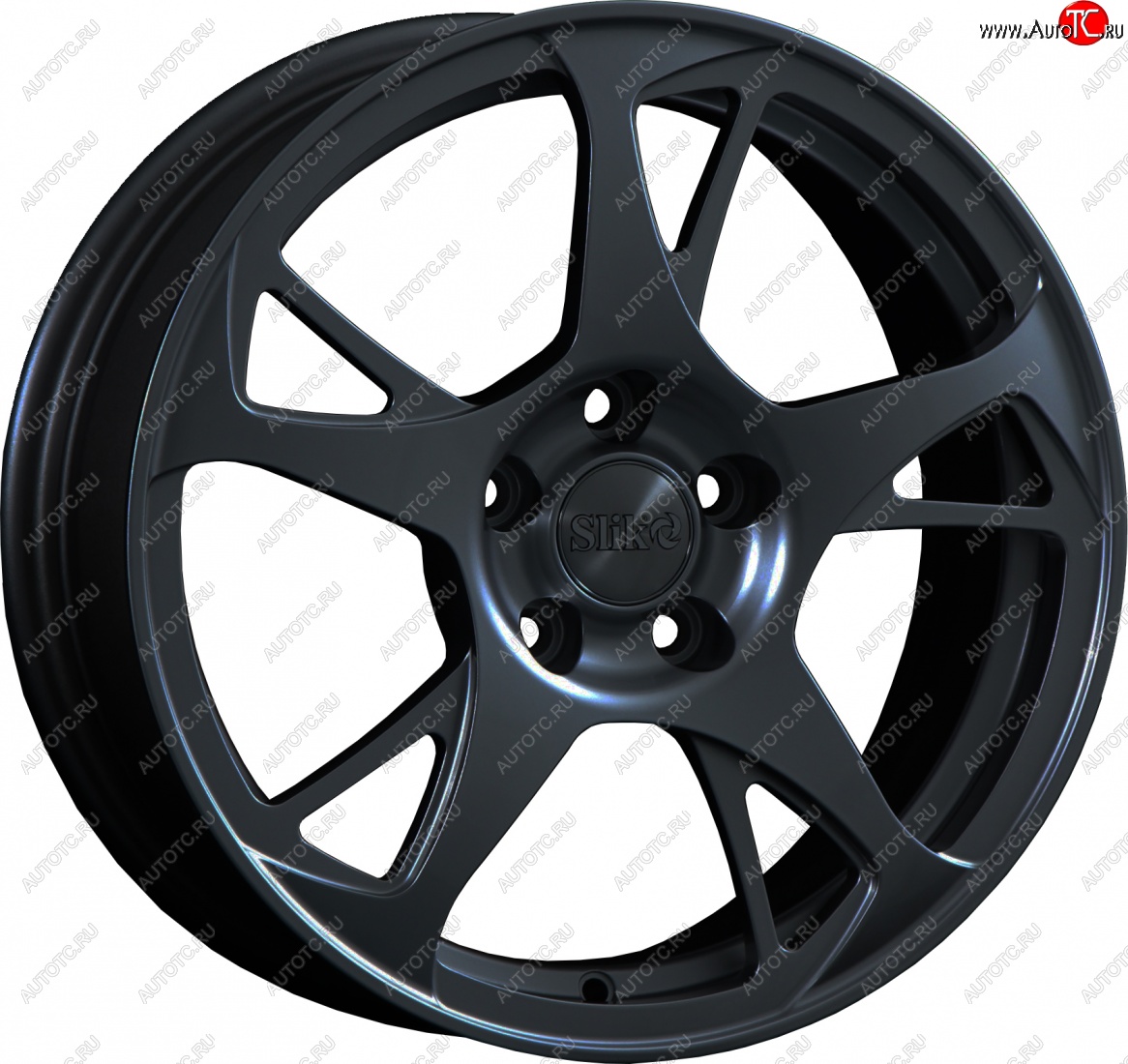 10 999 р. Кованый диск Slik classik R16x6.5 Черный глянцевый (BK) 6.5x16   (Цвет: BK)  с доставкой в г. Майкоп