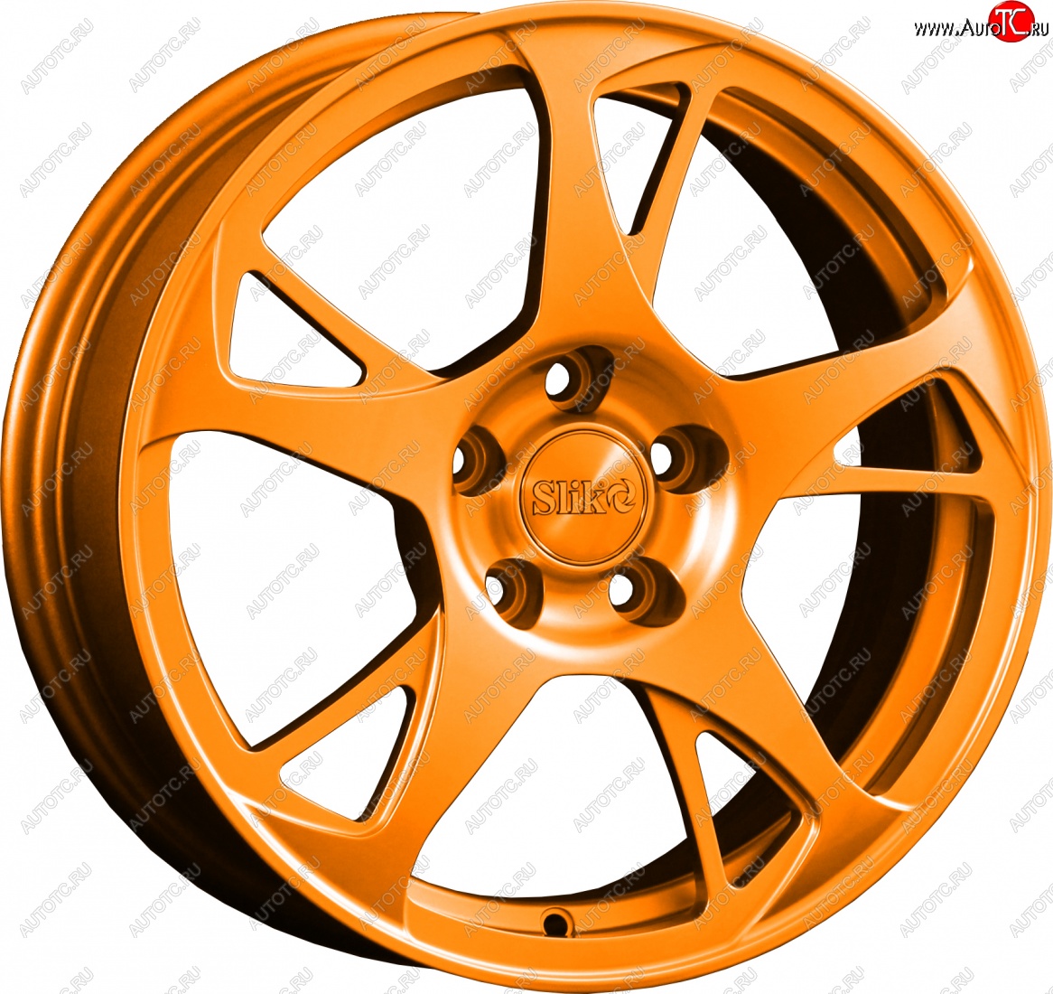 10 999 р. Кованый диск Slik classik R16x6.5 Ярко-оранжевый (ORANGE) 6.5x16   (Цвет: ORANGE)  с доставкой в г. Майкоп