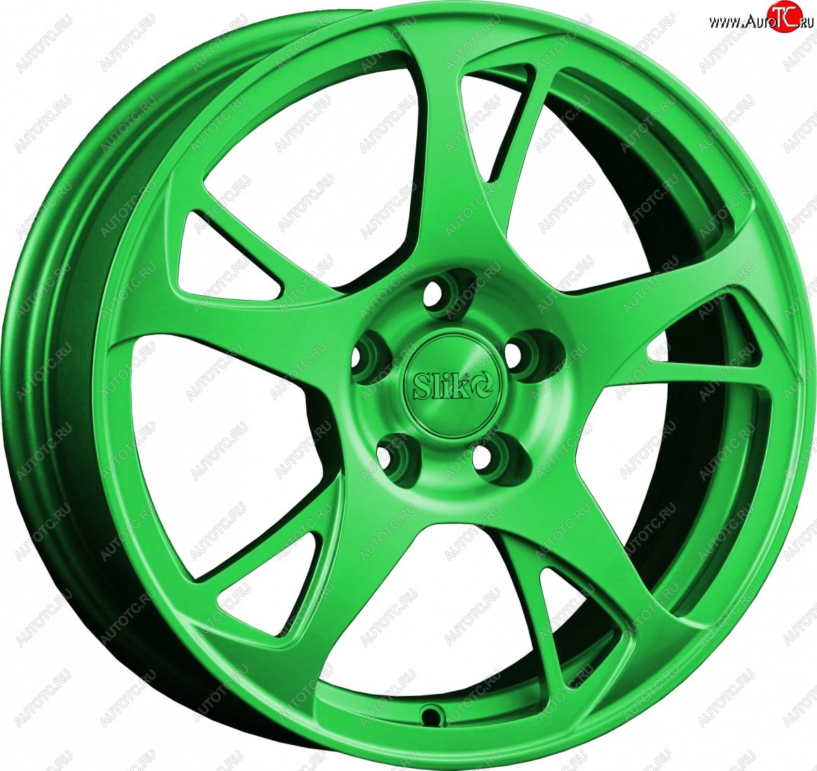 10 999 р. Кованый диск Slik classik R16x6.5 RAL 6038 ярко-зеленый (6038) 6.5x16   (Цвет: 6038)  с доставкой в г. Майкоп