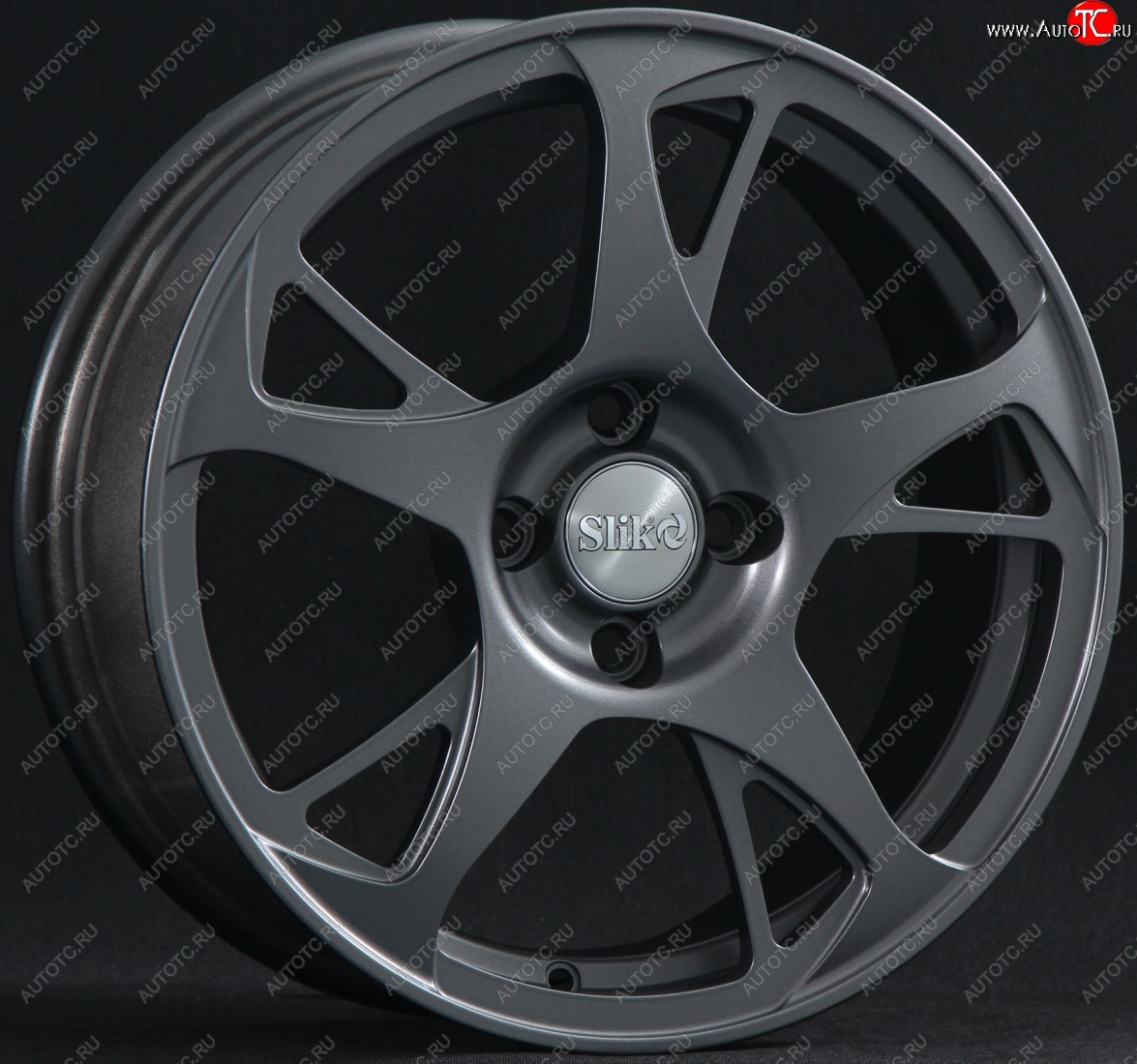 10 999 р. Кованый диск Slik classik R16x6.5 Графит матовый (GRF2) 6.5x16   (Цвет: GRF2)  с доставкой в г. Майкоп