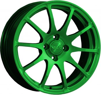 Кованый диск Slik classik R16x6.5 Зеленый (GREEN) 6.5x16 Nissan Qashqai +2 1 J10 дорестайлинг (2008-2010) 5x114.3xDIA66.1xET40.0
