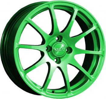 Кованый диск Slik classik R16x6.5 RAL 6038 ярко-зеленый (6038) 6.5x16  (Цвет: 6038)