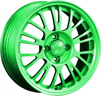 Кованый диск Slik Classik 6x15 (RAL 6038 ярко-зеленый)  (Цвет: RAL 6038 ярко-зеленый)