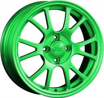 Кованый диск Slik Classik 6x15 (RAL 6038 ярко-зеленый)  (Цвет: RAL 6038 ярко-зеленый)