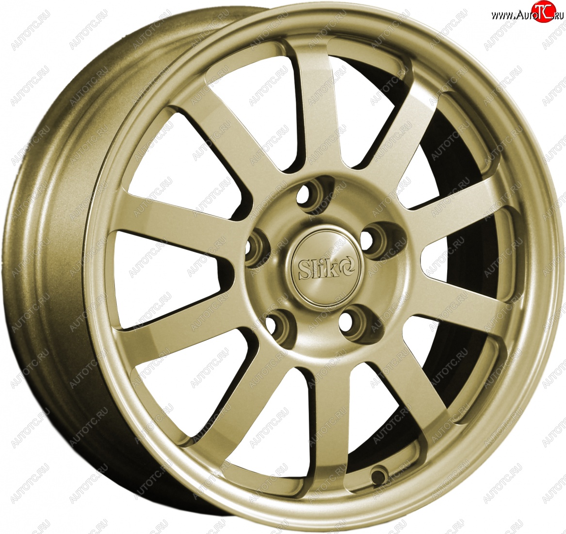 11 399 р. Кованый диск Slik Classik 6x15 (Металлик золотой)   (Цвет: Металлик золотой)  с доставкой в г. Майкоп