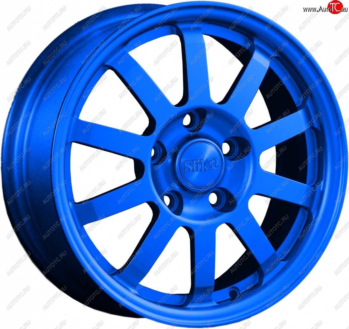 11 399 р. Кованый диск Slik Classik 6x15 (Синий)   (Цвет: Синий)  с доставкой в г. Майкоп