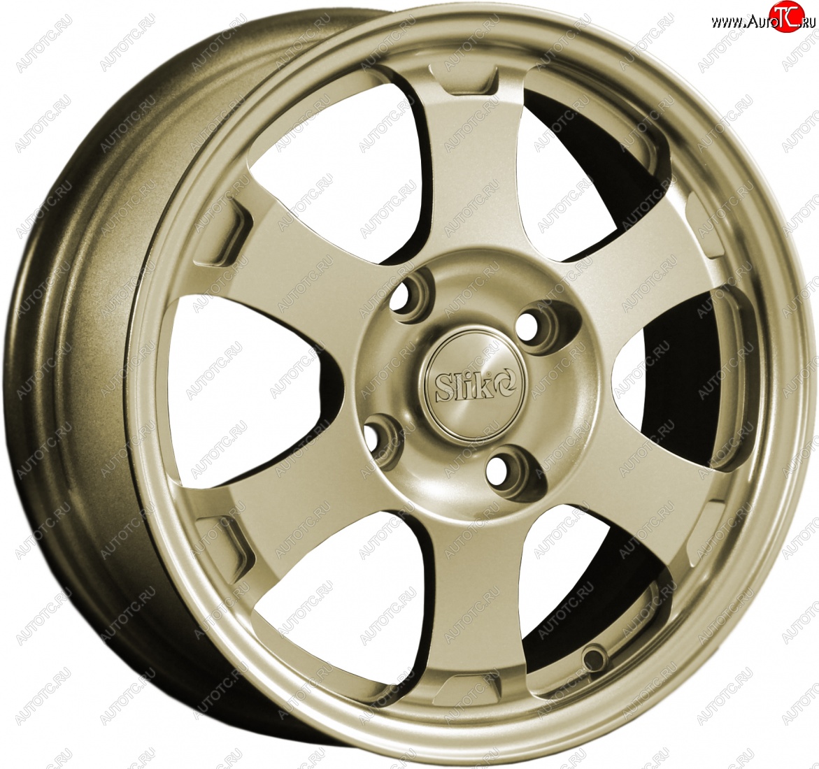 14 799 р. Кованый диск Slik Classik 6x15 (Металлик золотой)   (Цвет: Металлик золотой)  с доставкой в г. Майкоп