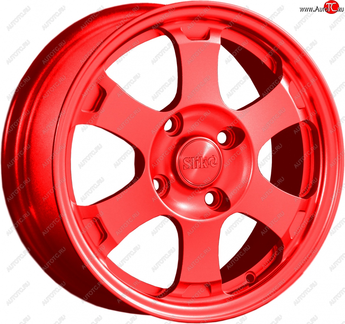 14 799 р. Кованый диск Slik Classik 6x15 (Candy красный)   (Цвет: Candy красный)  с доставкой в г. Майкоп