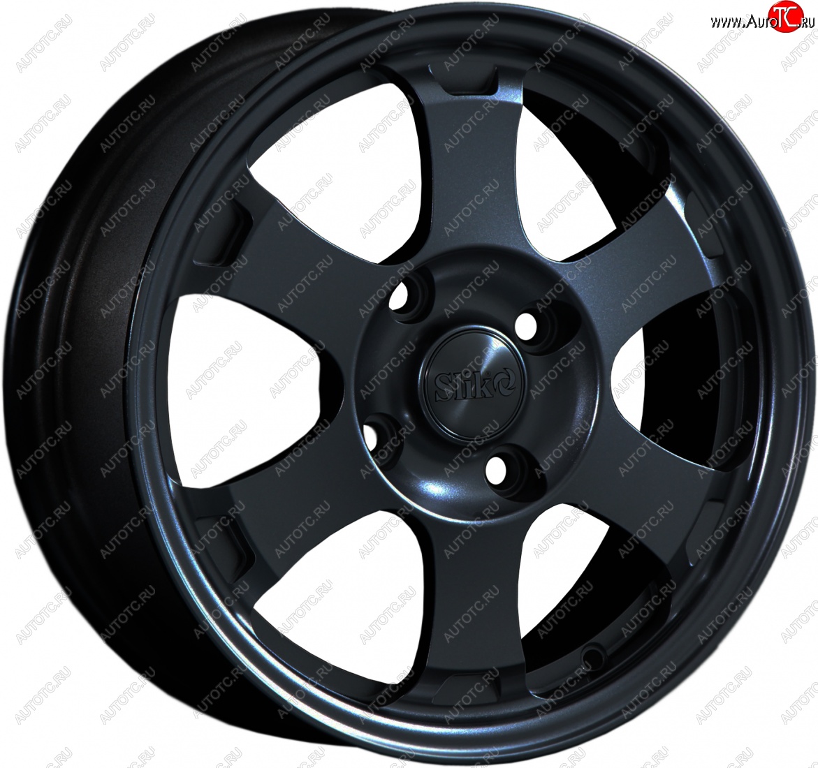 14 799 р. Кованый диск Slik Classik 6x15 (Черный глянцевый)   (Цвет: Черный глянцевый)  с доставкой в г. Майкоп