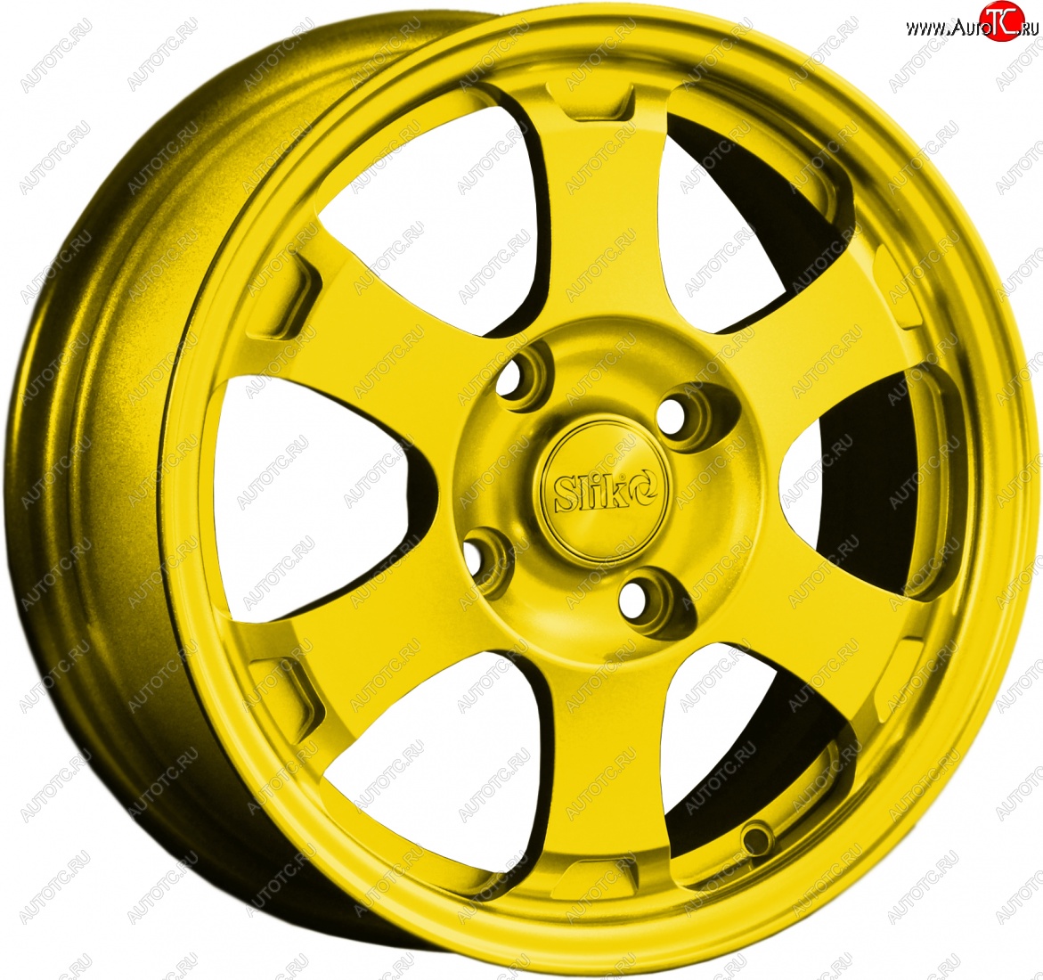 14 799 р. Кованый диск Slik Classik 6x15 (Ярко-желтый RAL 1021)   (Цвет: Ярко-желтый RAL 1021)  с доставкой в г. Майкоп