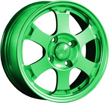 Кованый диск Slik Classik 6x15 (RAL 6038 ярко-зеленый)  (Цвет: RAL 6038 ярко-зеленый)