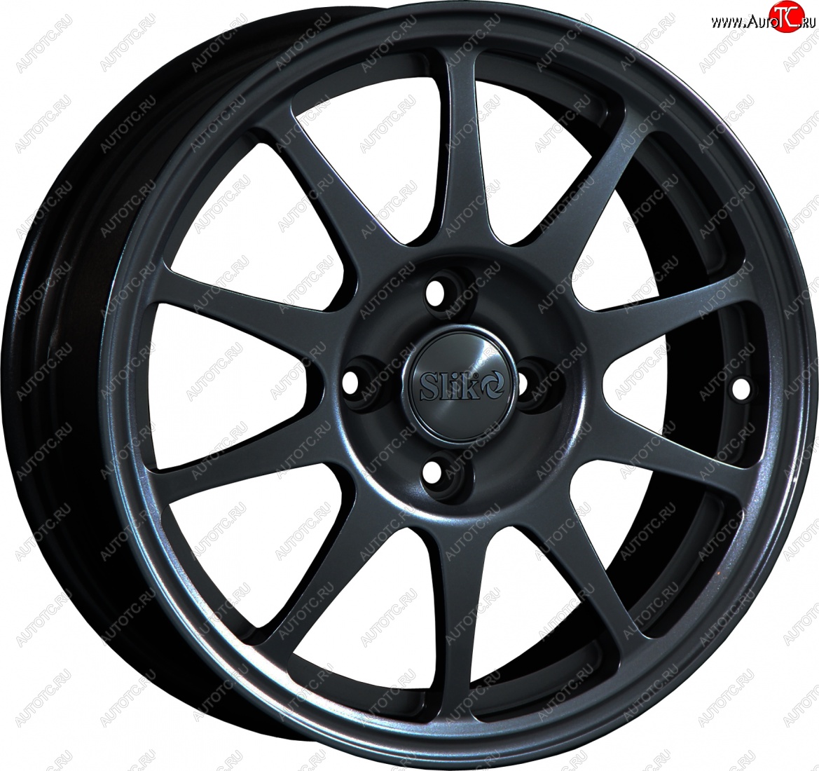 14 799 р. Кованый диск Slik Classik 6x15 (Черный глянцевый)   (Цвет: Черный глянцевый)  с доставкой в г. Майкоп