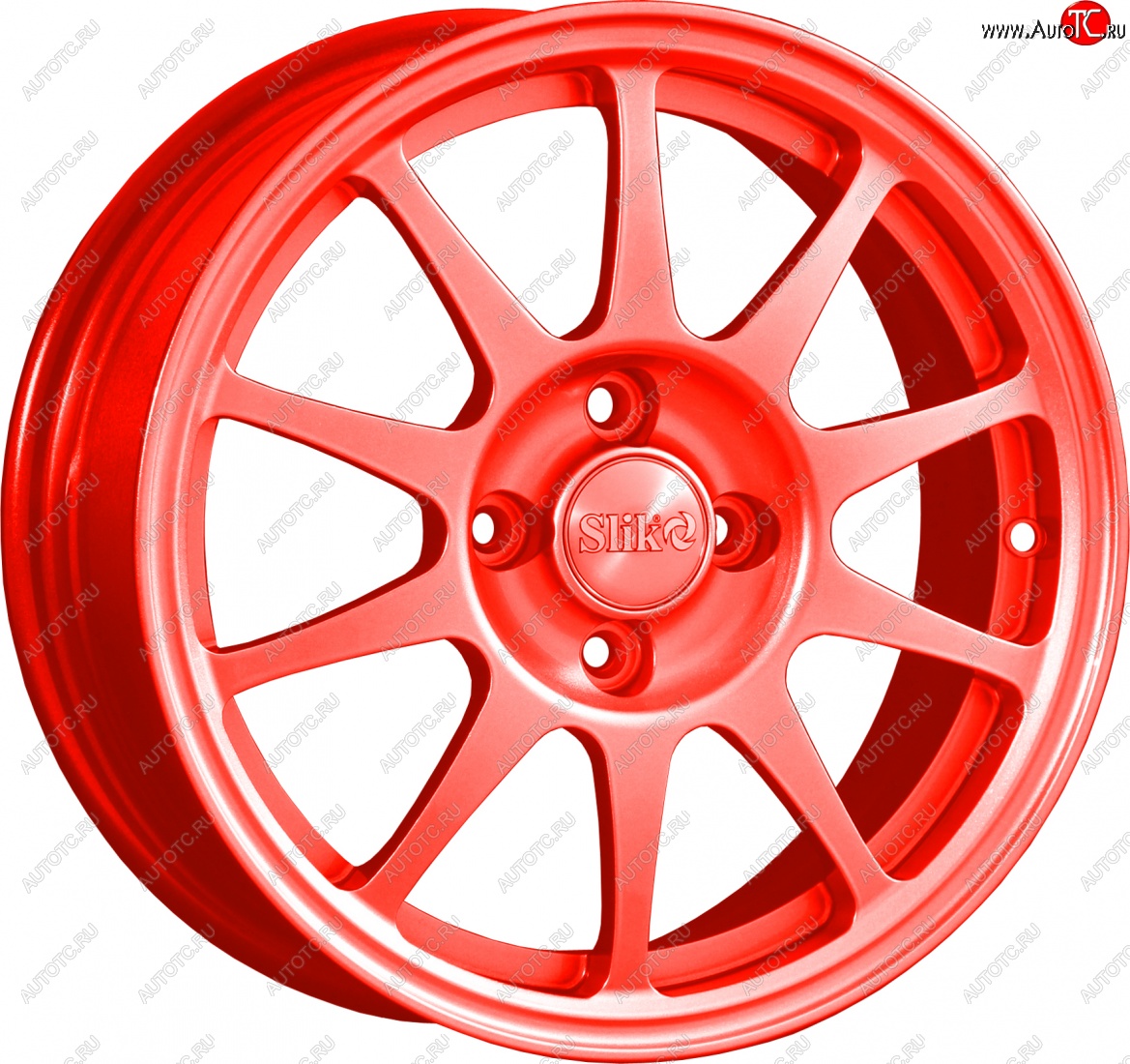 14 799 р. Кованый диск Slik Classik 6x14 (RAL 3026 ярко-алый)   (Цвет: RAL 3026 ярко-алый)  с доставкой в г. Майкоп
