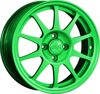 Кованый диск Slik Classik 6x14 (RAL 6038 ярко-зеленый)  (Цвет: RAL 6038 ярко-зеленый)