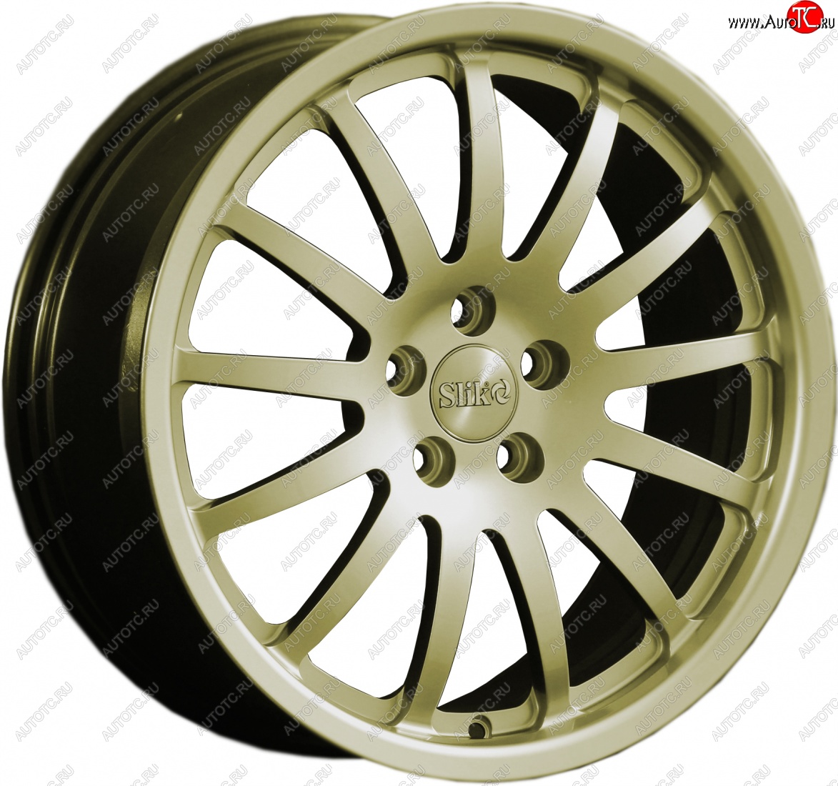 14 599 р. Кованый диск Slik classik R17x7.5 Золотой (G) 7.5x17   (Цвет: G)  с доставкой в г. Майкоп