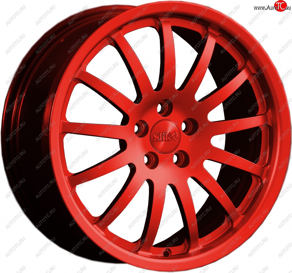 14 599 р. Кованый диск Slik classik R17x7.5 Candy RED красный 7.5x17   (Цвет: Candy RED красный 7.5x17)  с доставкой в г. Майкоп