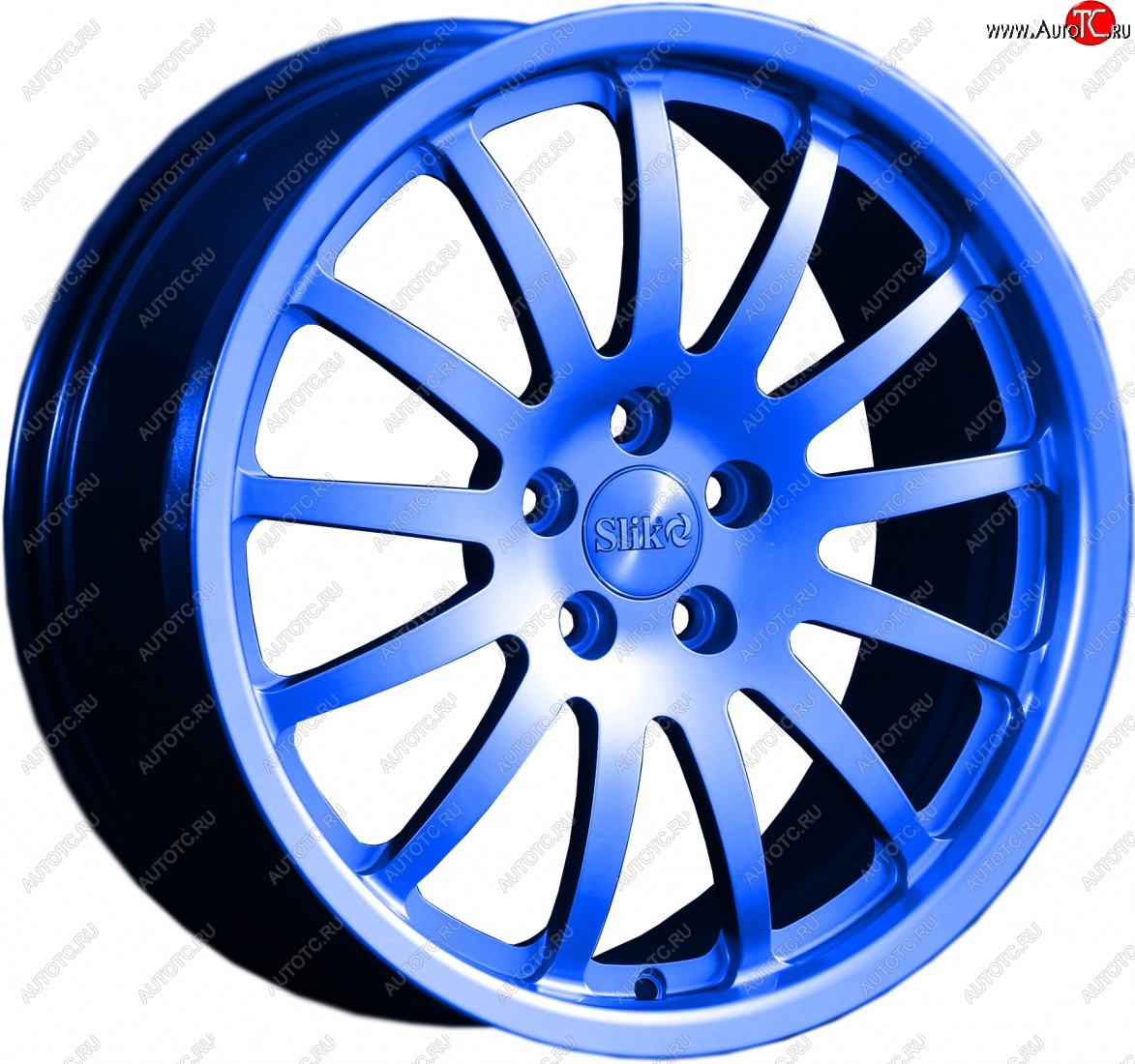 14 599 р. Кованый диск Slik classik R17x7.5 Синий (BLUE) 7.5x17   (Цвет: BLUE)  с доставкой в г. Майкоп