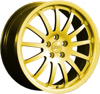 Кованый диск Slik classik R17x7.5 Ярко желтый RAL 1021 (YELLOW) 7.5x17  (Цвет: YELLOW)