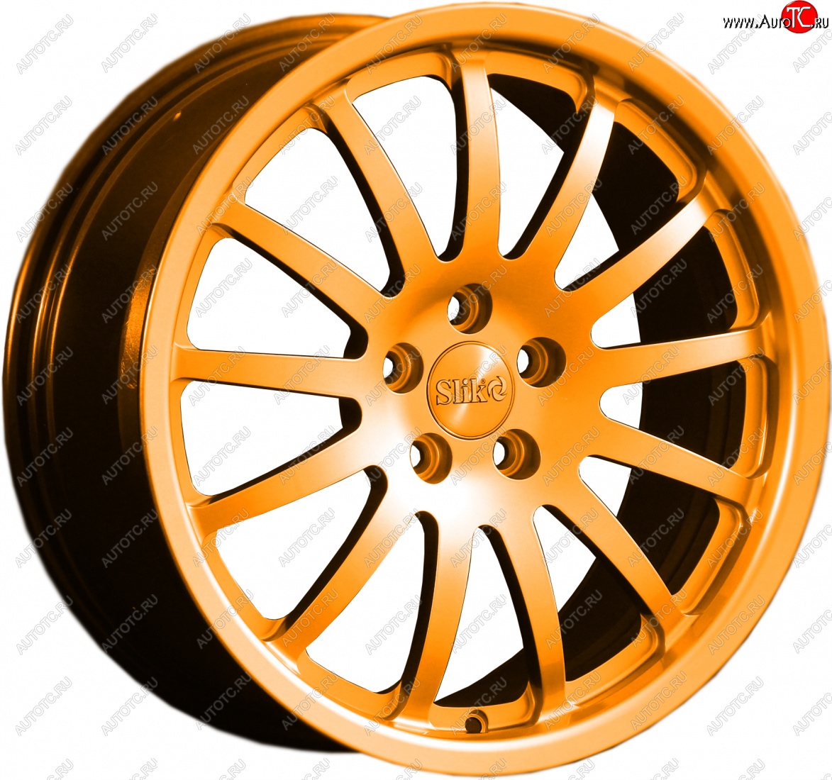 14 599 р. Кованый диск Slik classik R17x7.5 Ярко-оранжевый (ORANGE) 7.5x17   (Цвет: ORANGE)  с доставкой в г. Майкоп