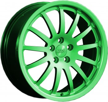 Кованый диск Slik classik R17x7.5 RAL 6038 ярко зеленый (6038) 7.5x17  (Цвет: 6038)