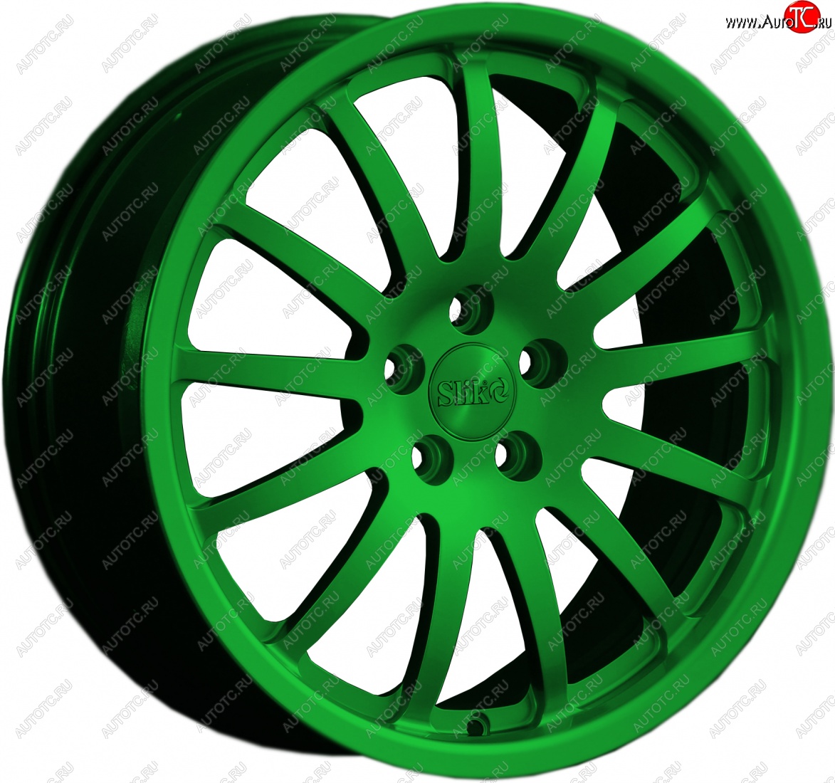 14 599 р. Кованый диск Slik classik R17x7.5 Зеленый (GREEN) 7.5x17   (Цвет: GREEN)  с доставкой в г. Майкоп