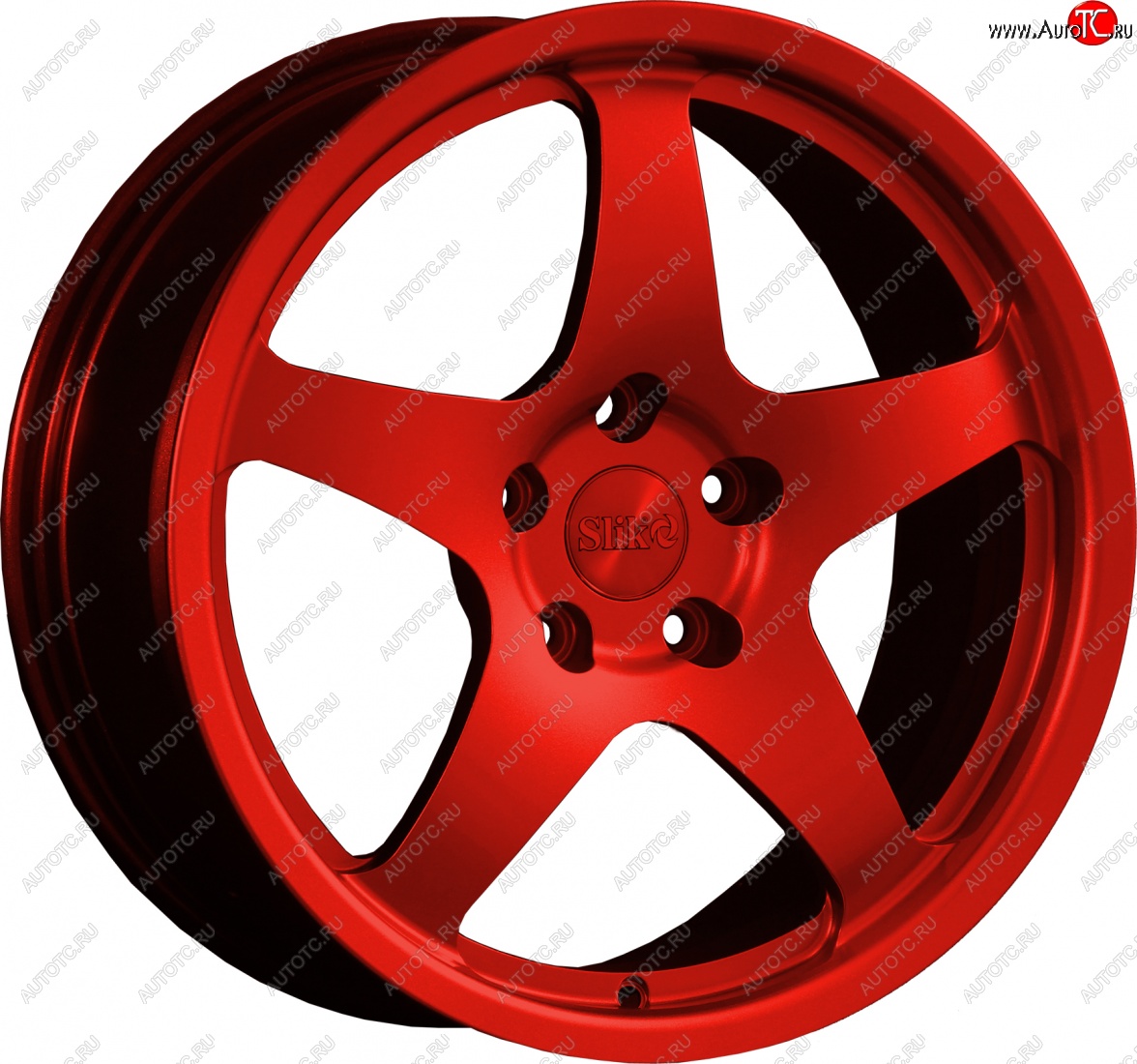 25 599 р. Кованый диск Slik classik R17x7.5 Candy RED красный 7.5x17   (Цвет: Candy RED красный 7.5x17)  с доставкой в г. Майкоп