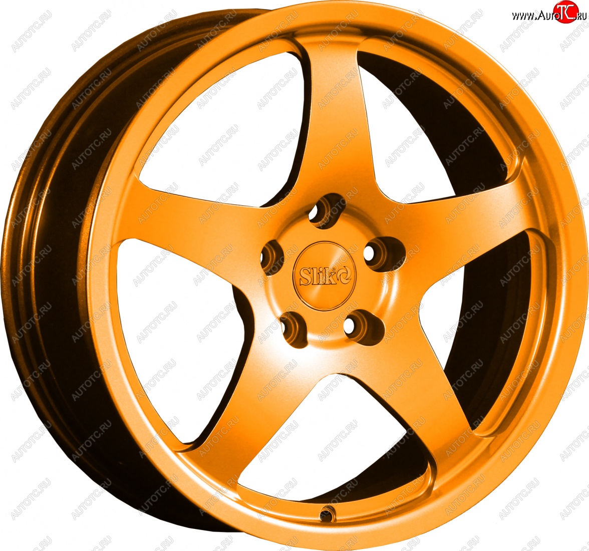 25 599 р. Кованый диск Slik classik R17x7.5 Ярко-оранжевый (ORANGE) 7.5x17   (Цвет: ORANGE)  с доставкой в г. Майкоп