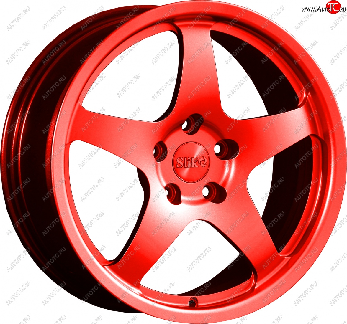 25 599 р. Кованый диск Slik classik R17x7.5 RAL 3026 ярко алый (3026) 7.5x17   (Цвет: 3026)  с доставкой в г. Майкоп
