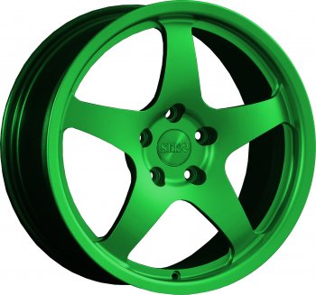 Кованый диск Slik classik R17x7.5 Зеленый (GREEN) 7.5x17  (Цвет: GREEN)
